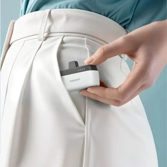 Porodo 5000Mah Power Bank With Type-C Connector - White